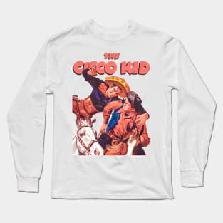 The Cisco Kid Western Cowboy Vintage Retro Comic Horse Long Sleeve T-Shirt